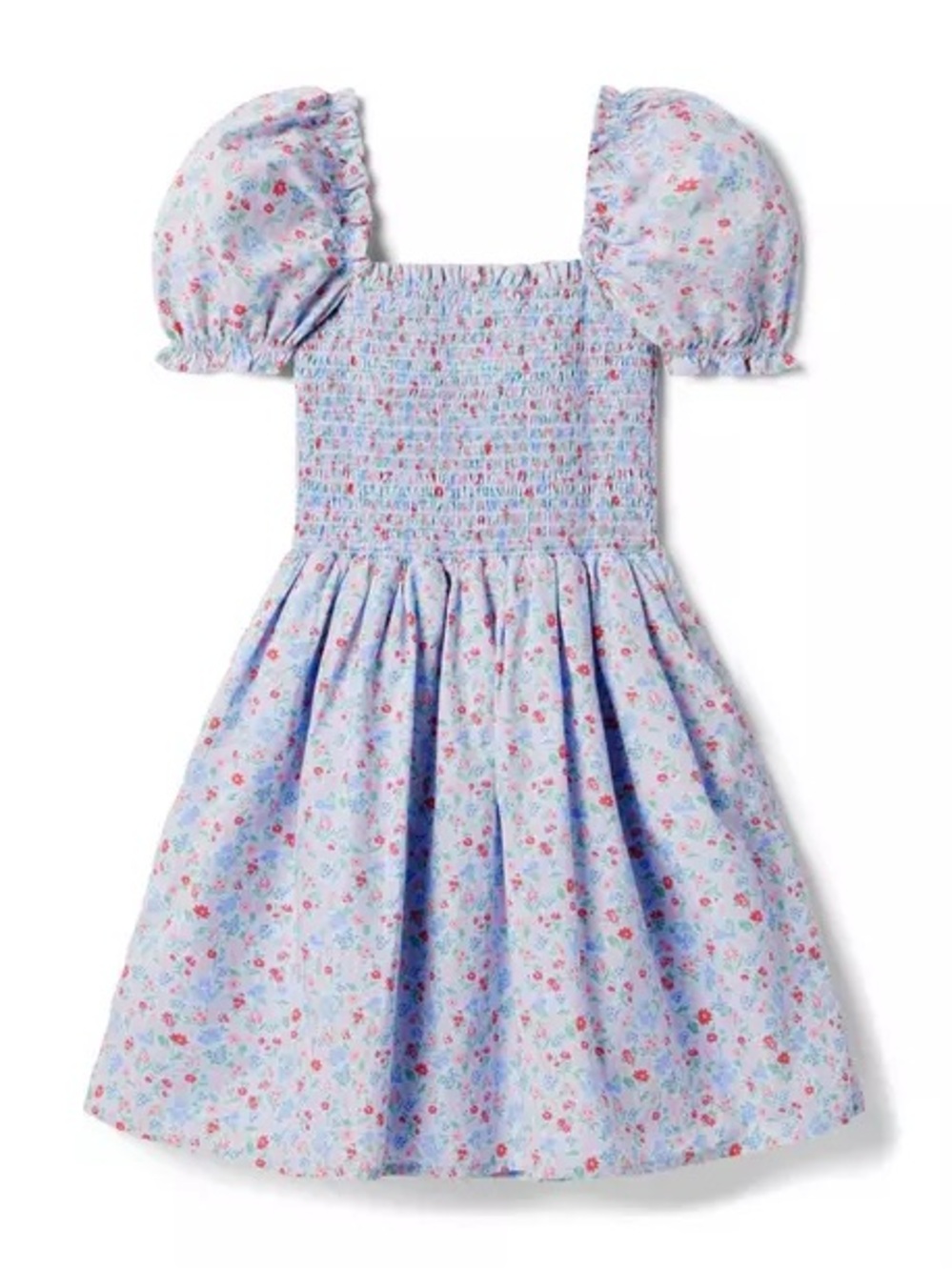 Janie and jack the grave smocked puff sleeve dress